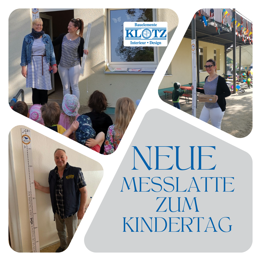 Kindertag, Spende Sonnenschutz und Messlatte