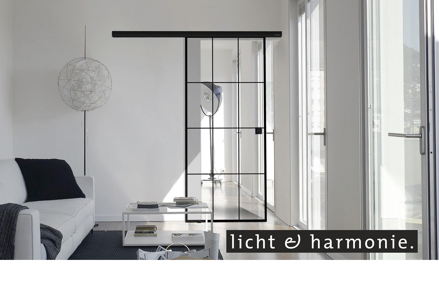 licht&harmonie, linesPlus, Innentür, Glasschiebetür, Industriedesign