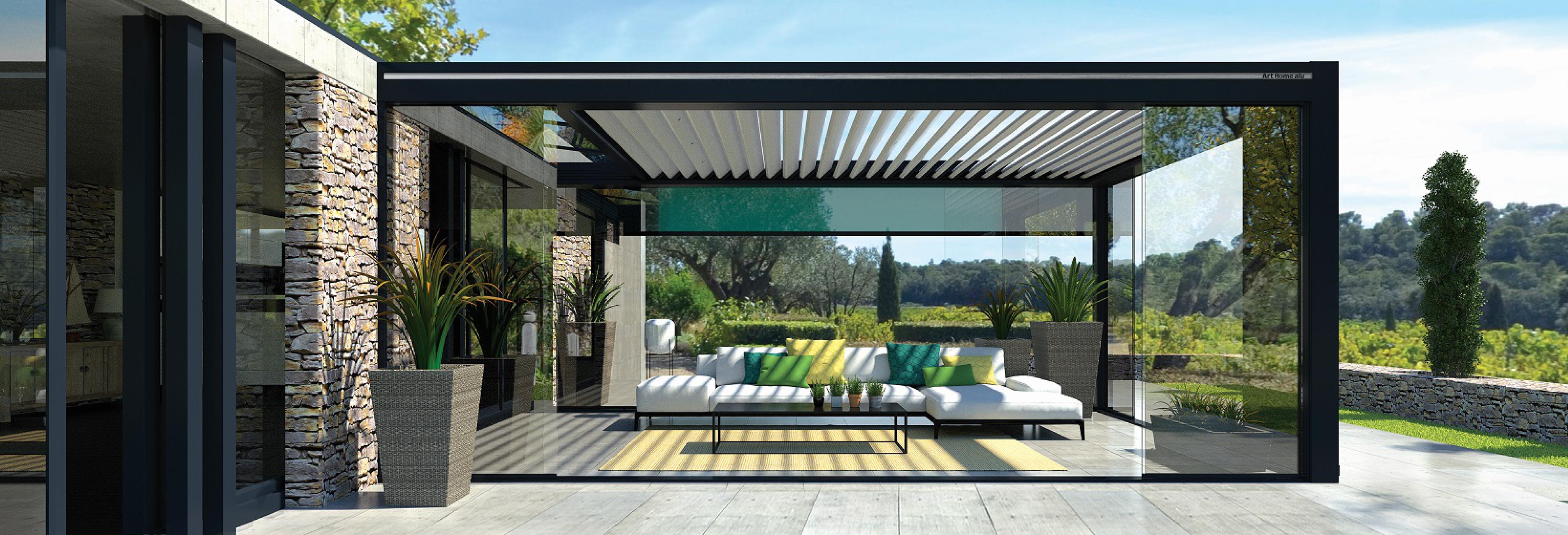 Lamellendach, Pergola, Showroom 