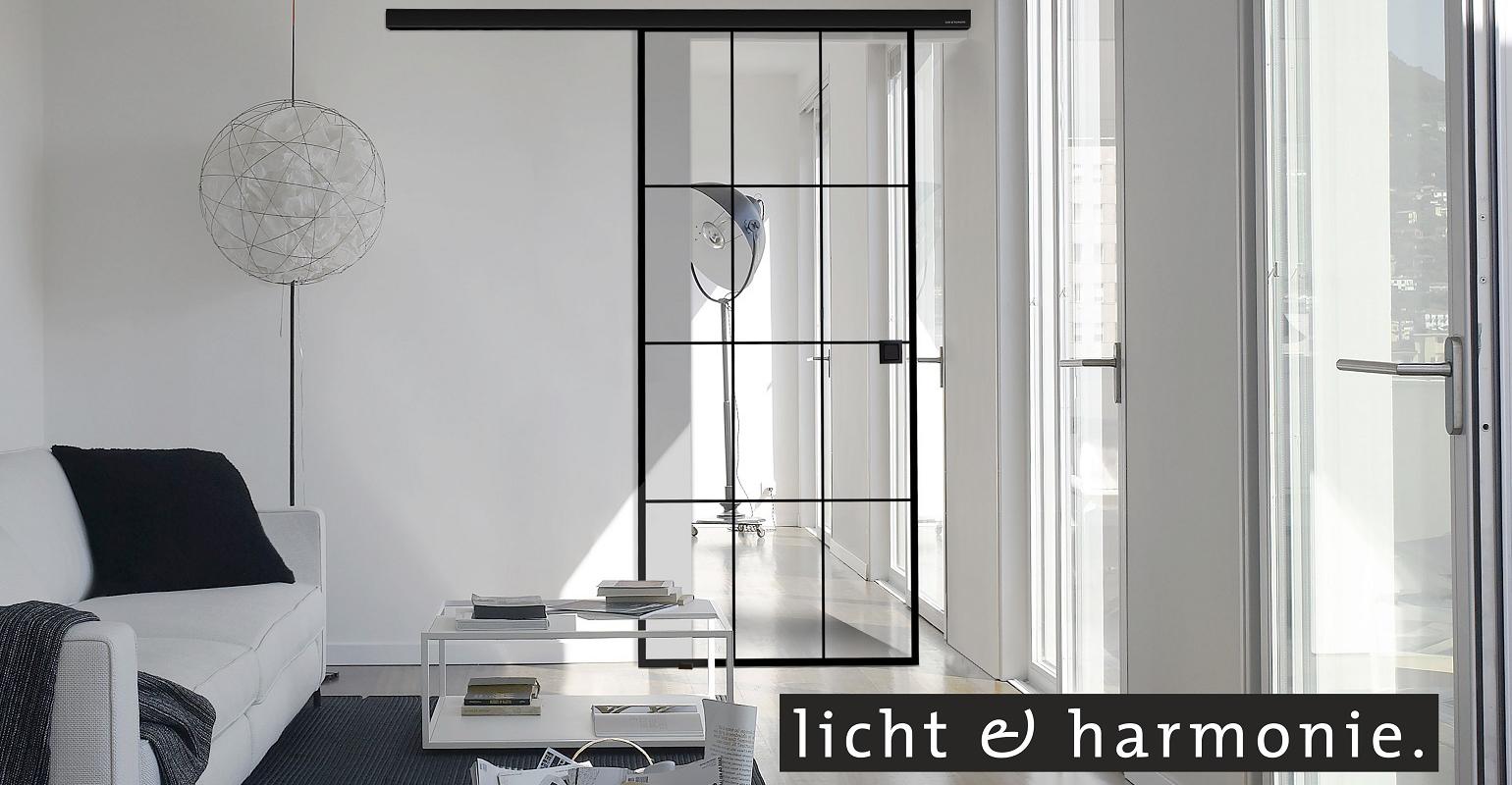 licht&harmonie, linesPlus, Innentür, Glasschiebetür, Industriedesign