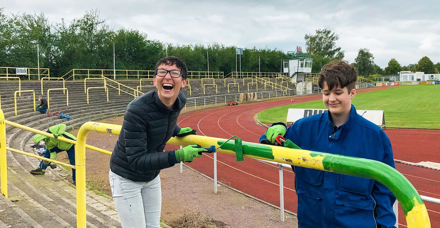 MZ Artikel sozialer Projekttag Stadtstadion